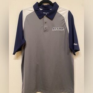 Suzuki ECSTAR polo, gray/navy blue, large